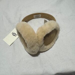 UGG Women's Cream Shearling Earmuffs